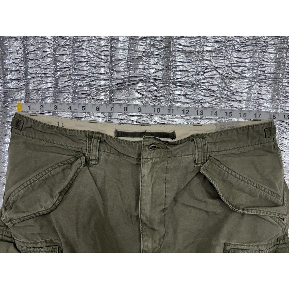 Polo Ralph Lauren Surplus Div Cargo Shorts Mens 34 Olive Green Utility Chino - Picture 5 of 10